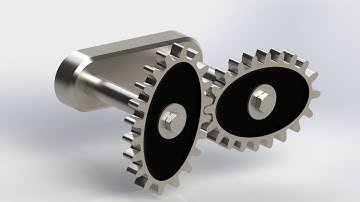 Solidworks 2016 - Mechanism/Elliptical gear.