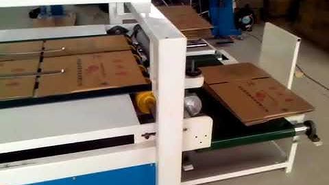 Packing corrugated carton box gluing forming machine