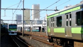 新鋭のE233-3000系、E657系の通過!E231系、E653系も!