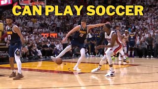 Nikola Jokic can play SOCCER -  #nba | Nuggets vs Heat