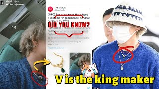 Taehyung was actually support ‘this’ as wearing the necklace? He has such a beautiful taste 🔥🔥💜💜