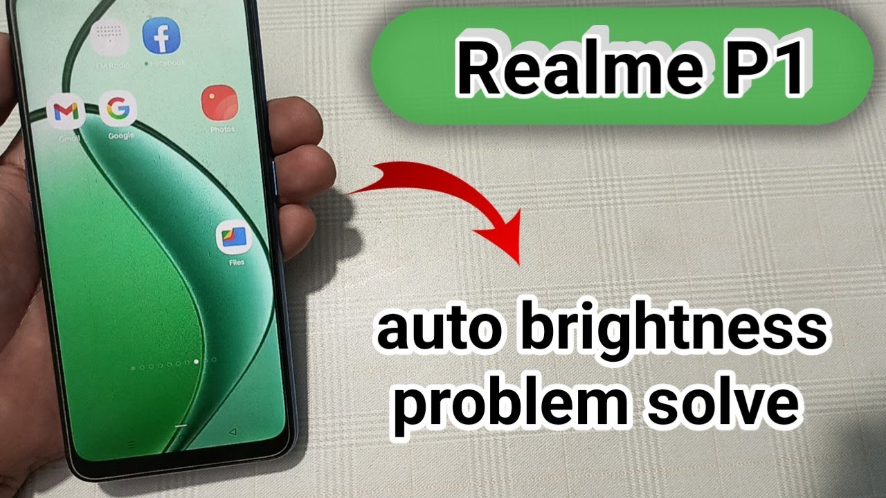 realme P1 auto brightness problem kaise solve Karen