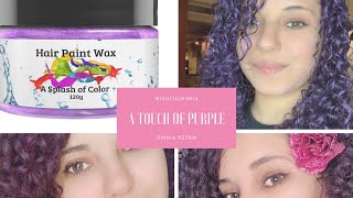 I tried temporary hair paint wax !!!! جربت لون الشعر المؤقت من hair paint wax