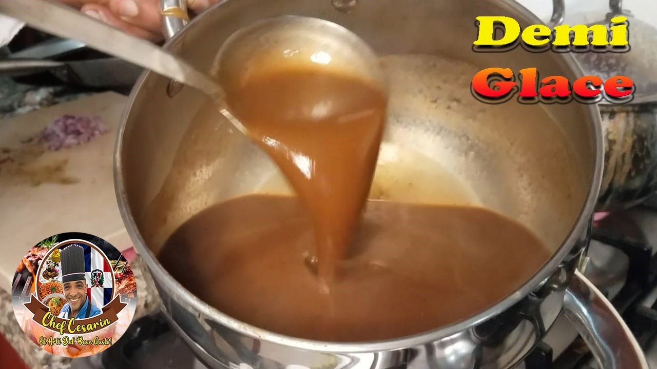 Demiglace salsa madre de la cocina, Chef Cesarin. YouTube
