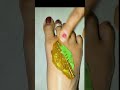 Very Easy And Beautiful Leaf Mehndi Design 🌿#youtubeshorts #youtubeshorts #mehndi #henna #viral 🌿❣️🍃