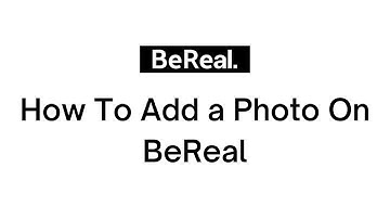 How To Add a Photo on BeReal App | Add Picture on BeReal Profile (2023)