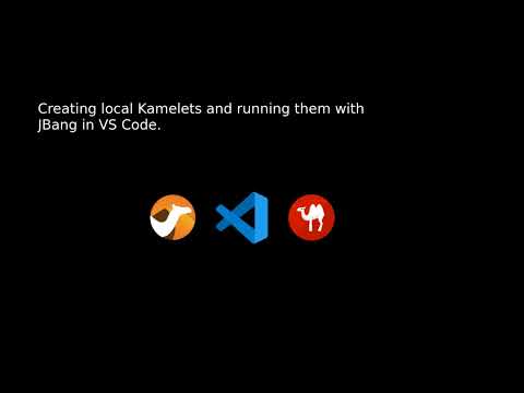 Creating local Kamelets and running them with JBang in VS Code