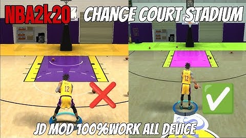 Change Court color NBA2K20 JD MOD 100%WORKING TUTORIAL #nba2k20 #nba2kmobile