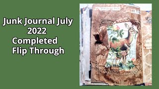 #junkjournaljuly 2022 Flip Through