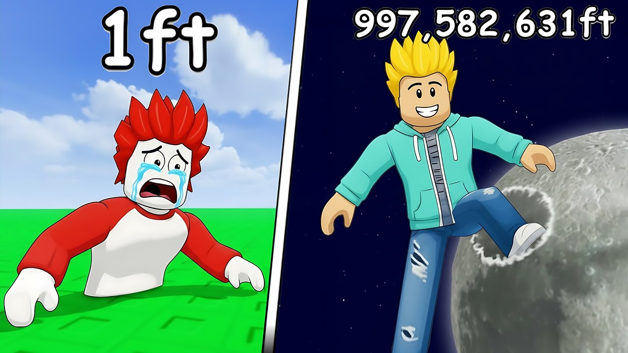 I Grew MY LEGS to 997,582,631 Feet in Roblox 🦵🦵Khaleel and Motu Gameplay