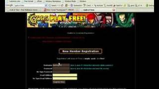 Simple Gods of time registration guide.