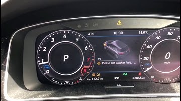 How To Reset Tyre Pressure warning - VW GOLF R mark 7 4K