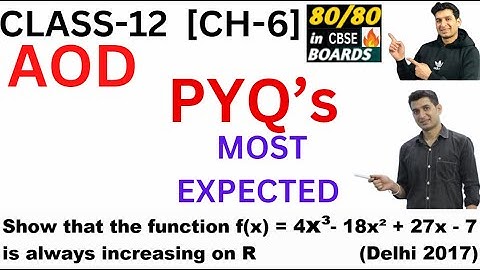 Show that the function f(x) = 4x³- 18x² + 27x - 7 is always increasing on R.   (Delhi 2017)