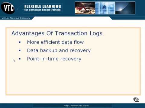 Advantages Of Using Transactions Logs Lesson 7.5