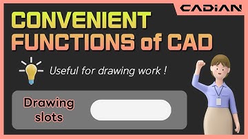 CAD(AutoCAD) Drawing slots / DSLOT - Convenient functions of CADian