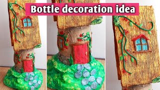 Awsome Bottle house | bottle house craft | glass bottle decoration ideas | PC Crafts Planet