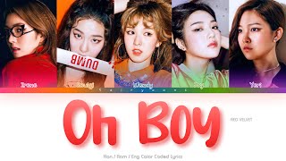 Red Velvet 레드벨벳 Oh Boy Color Coded Lyrics Hanromeng