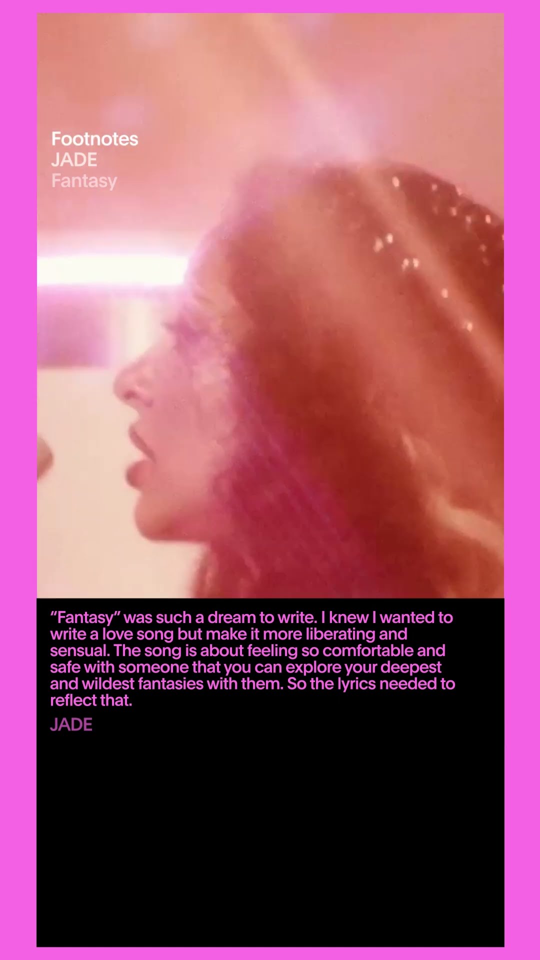 @jade_official - The Making of 'Fantasy' | Vevo Footnotes