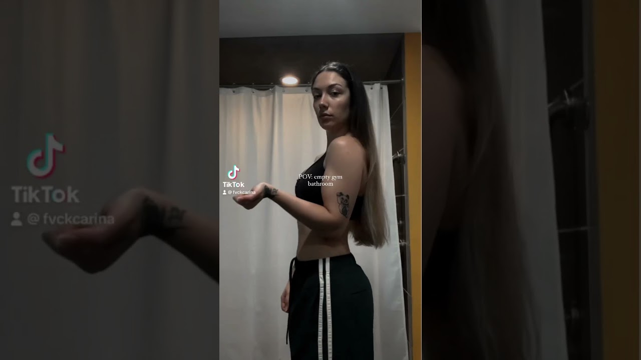 POV: empty gym bathroom