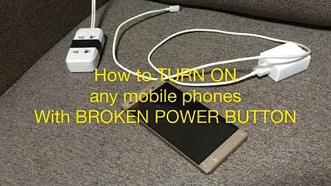 How to turn on any mobile phones with broken power button | very easy