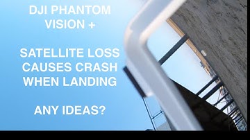 DJI Phantom 2 Vision Plus - Drone Crashes into Sand after Losing Satellites