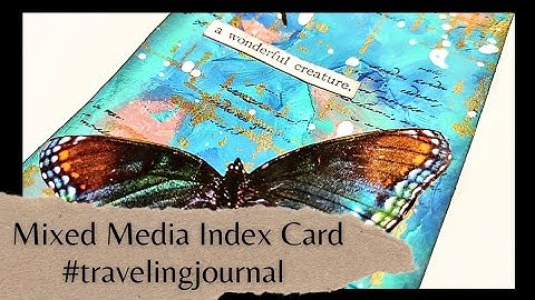Introducing My #cuctravelingjournal | Mixed Media Altered Index Card| First Page | Come Join The Fun