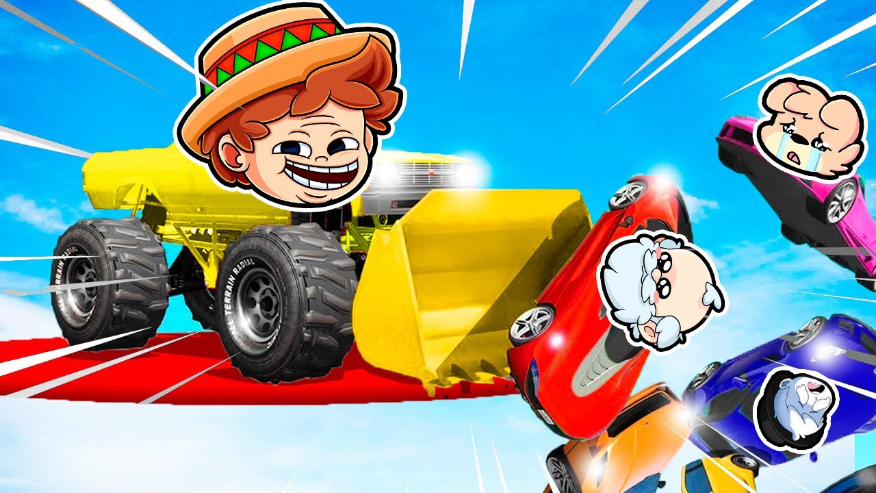 ¡Tirando a mis AMIGOS del MAPA! 😨 COCHES vs CHOQUES 💥😂 SILVIOGAMER GTA ONLINE