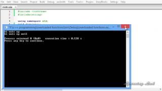 52   Function Overloading in C++