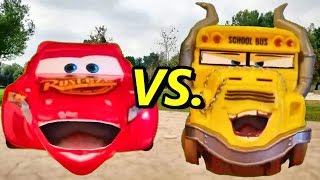 Disney Pixar Cars 3 Lightning Mcqueen Vs Miss Fritter Race Kids Toys Movie