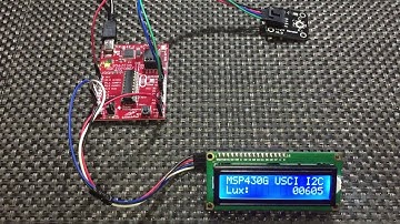 TI MSP430G2xxx USCI_B0 I2C - BH1750 Digital Ambient Light Sensor Example