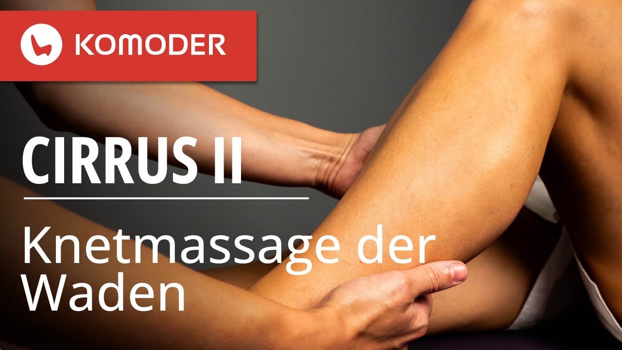 Knetmassage der Waden - Der japanische Massagesessel D.Core Cirrus II