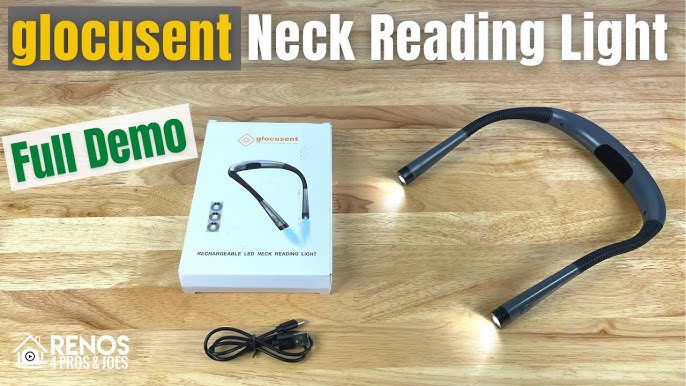 HANDS FREE LIGHTING FOR WALKS - Glocusent LED Neck Reading Light Review 