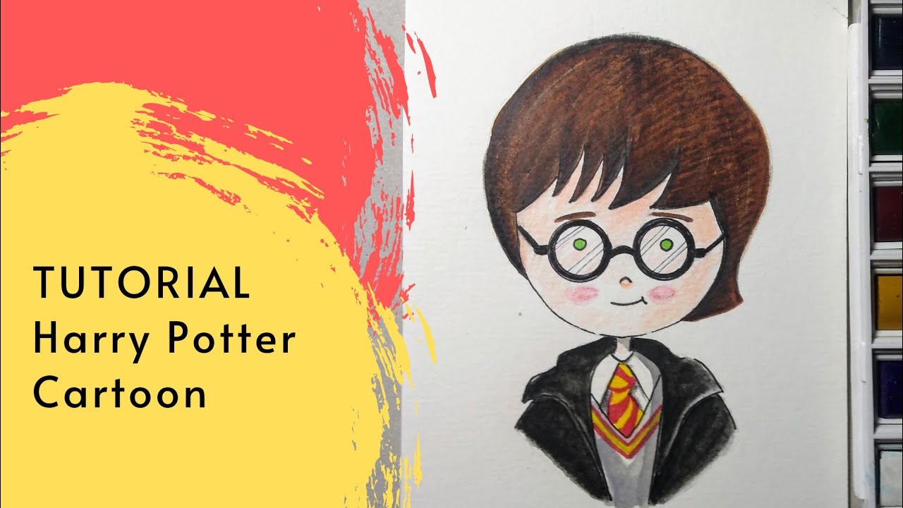 COMO DESENHAR HARRY POTTER | Tutorial de Desenho - Arteterapia - YouTube