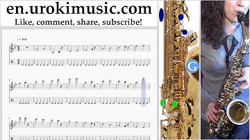 How to Play Saxophone (Tenor) P!nk - What About Us Tabs Part#1 exercises, scales um-i352