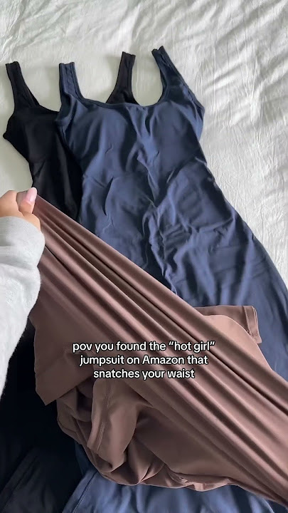 pov you found the “hot girl” jumpsuit on Amazon that snatches your waist 😍
