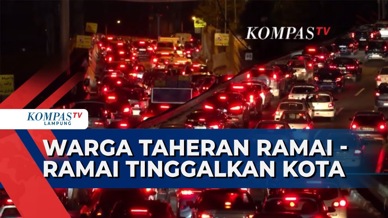 Warga Teheran Berbondong-bondong Tinggalkan Kota Hindari Serangan Israel