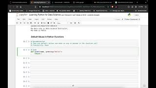 Python Function - Default Values