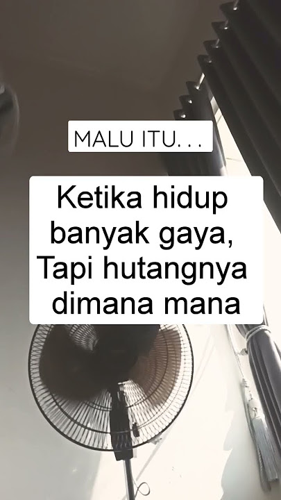 malu itu.. ketika hidup banyak gaya, tapi hutangnya dimana mana #hutang #lifestyle #paylatter #riba