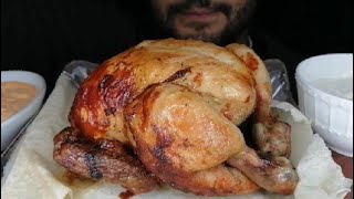 اصوات الاكل؛ اصوات اكل دجاجة كاملة ASMR sound of eating whole chicken