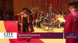 PhD Graduation Ceremony | City, University of London | Industrial PhD Journey