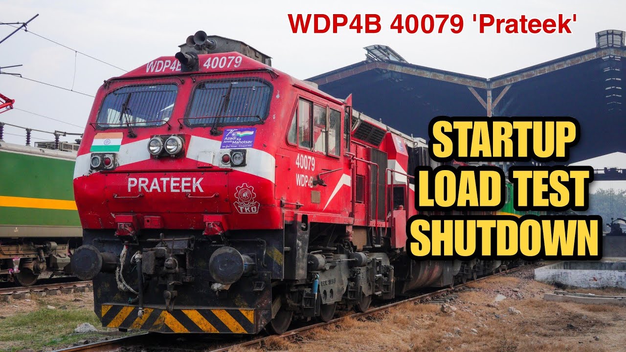 INSANE JET ENGINE SOUNDS: 16 Cylinders EMD 710G3B Notch-up and Load Testing!!!