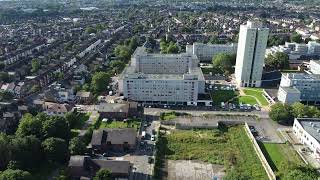 Lordship Park of Haringey in London drone footage