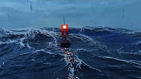 Created Ocean Using Blender And added some Buoy 3D model into the Render Scene |#blender3d #ocean|