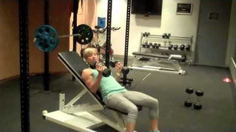 Incline Triceps Extension with DB