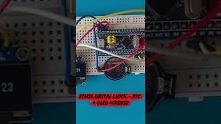 ⏰ STM32 Digital Clock — RTC + OLED + CR2032