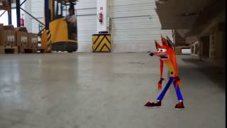 Crash Woah Forklift Green Screen Test