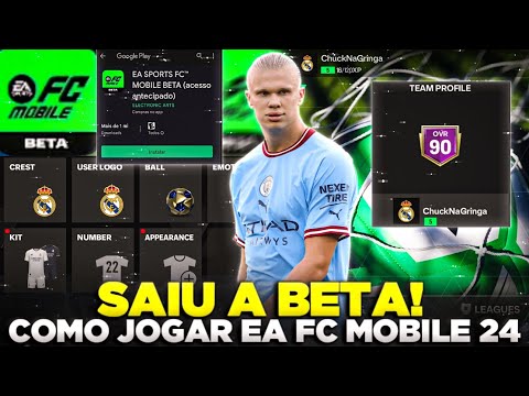 SAIU!😱🔥 COMO JOGAR A BETA DO EA FC MOBILE 24 & PRIMEIRA