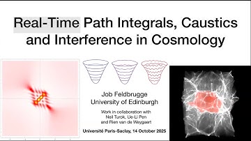 Real-time path integrals, caustics and interference in cosmology