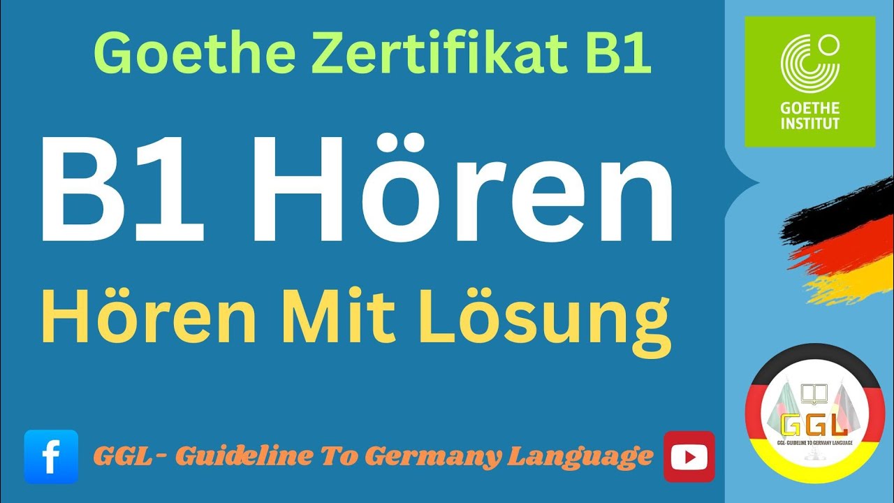B1 Hören ||Video- 21 || Goethe Zertifikat B1 | Start Deutsch B1 | Modelltest B1 Hören mit Lösungen