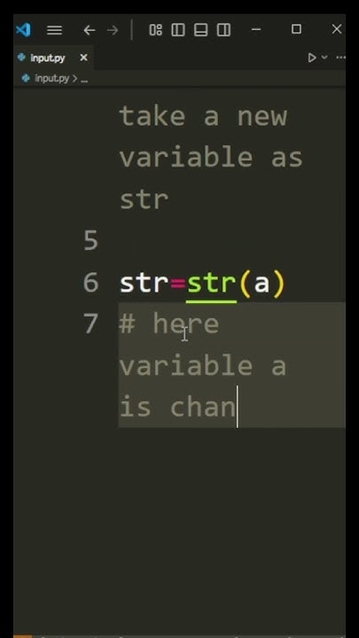 Convert integer to String In Python #pythonprojects #python # ...